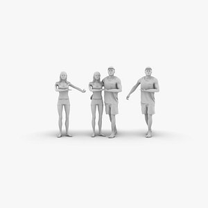 Young Couple 3D model