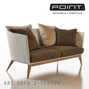 Point Arc Outdoor 2-Seater Sofa