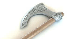3d model scandinavian axe
