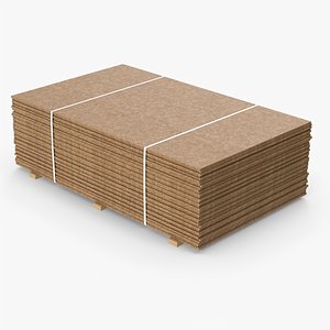 Stacked Plywoods On Wood Planks 3D model