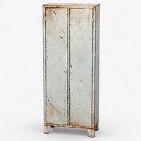 Weathered Metal Locker Cabinet - Game Ready PBR
