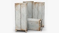 Weathered Metal Locker Cabinet - Game Ready PBR