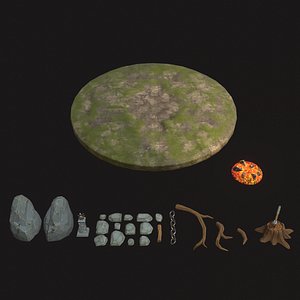 Stylized Props Pack 3D model