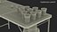 Beer Pong Table Set with Cups Kegs Mockup