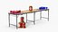 Beer Pong Table Set with Cups Kegs Mockup