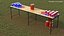 Beer Pong Table Set with Cups Kegs Mockup