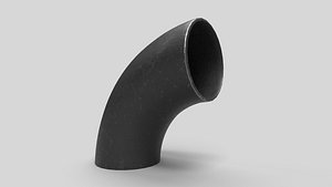 Elbow Pipe Long Radius 8 inches 3D model