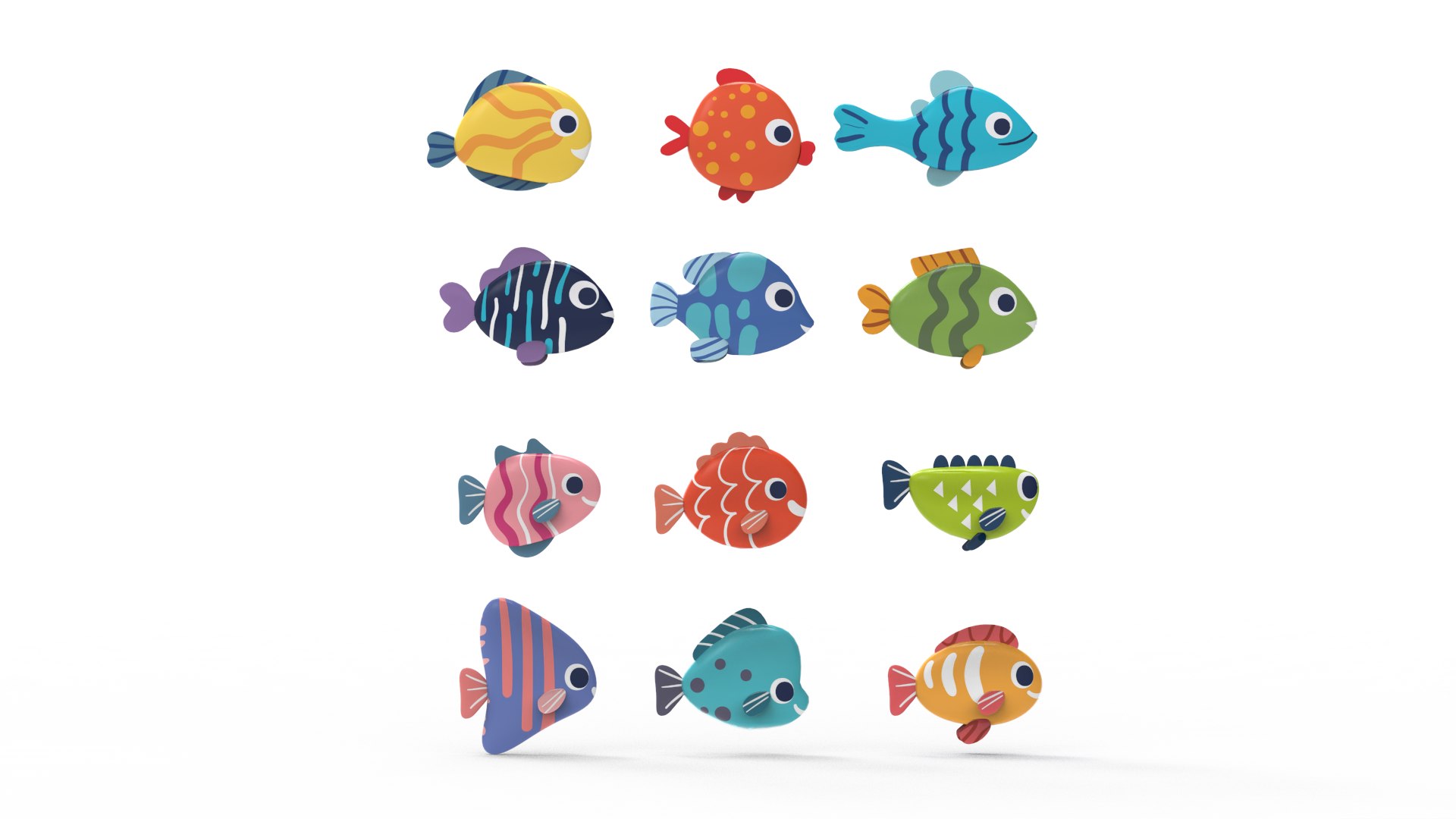 3D Fish Sea Collection Model - TurboSquid 1876352