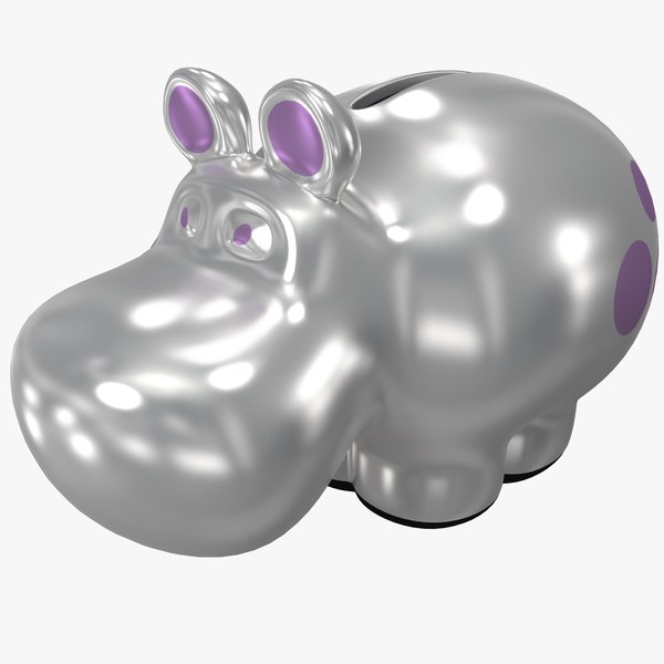 modelo 3d Hippo Coin Bank TurboSquid 788140