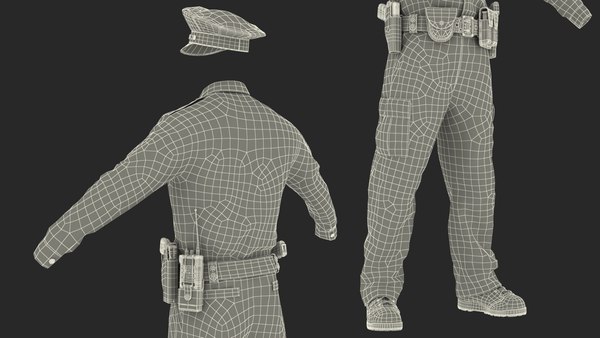 3D nypd police officer uniform - TurboSquid 1471862