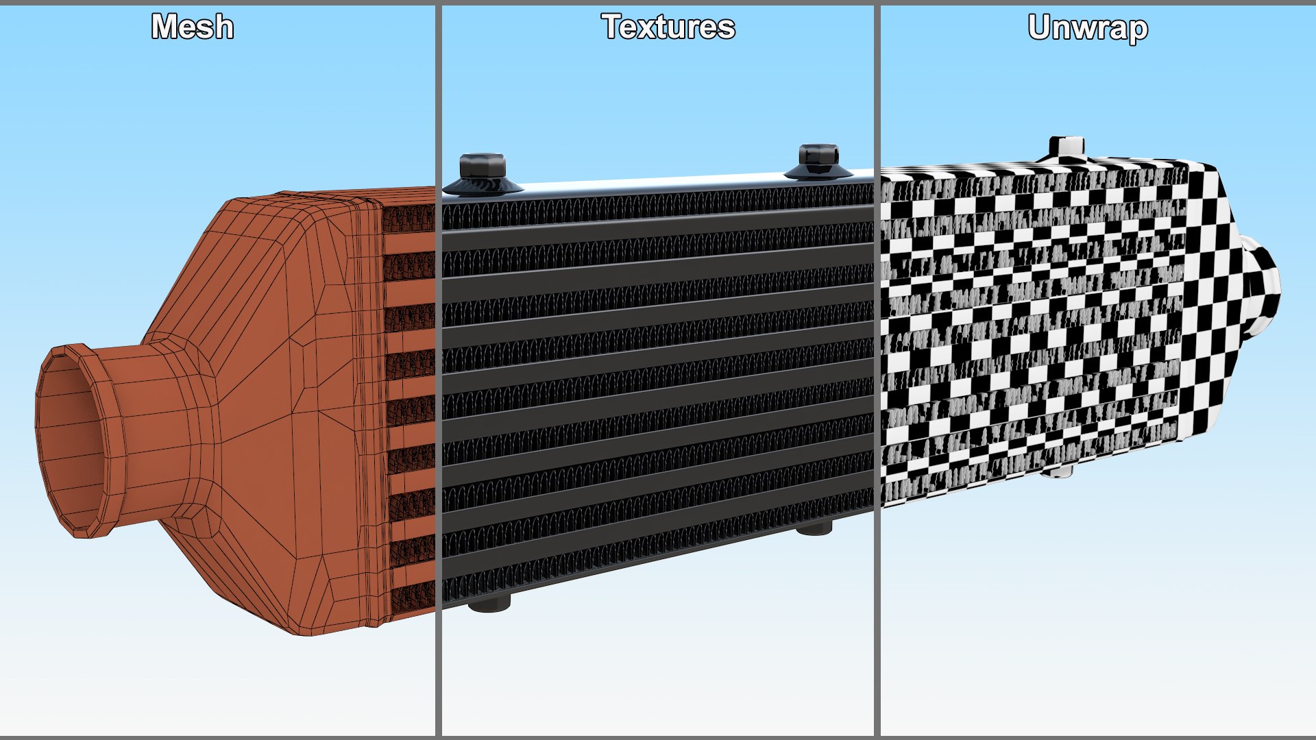 3D Black Car Intercooler Two Sided Pipes model https://p.turbosquid.com/ts-thumb/oP/FXO8Su/7R/blackcarintercoolertwosidedpipes3dmodel012/jpg/1658872738/1920x1080/fit_q87/8ac6deb05a2a34794911bac84c5e1ef622d73933/blackcarintercoolertwosidedpipes3dmodel012.jpg