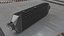 Black Car Intercooler Two Sided Pipes