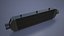 Black Car Intercooler Two Sided Pipes