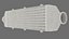 Black Car Intercooler Two Sided Pipes