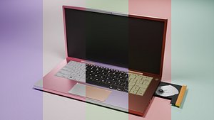 3D LX Laptop model