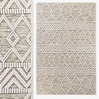 The Curated Nomad Bradrick Trellis Wool Area Rug