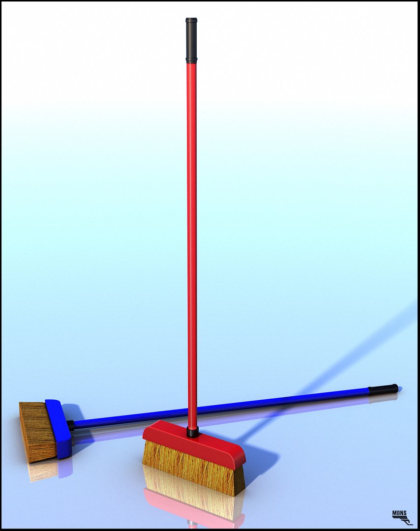 3d Broom Cartoon Toon