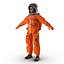 US Astronaut Wearing Advanced Crew Escape Suit ACES