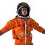 US Astronaut Wearing Advanced Crew Escape Suit ACES