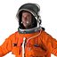 US Astronaut Wearing Advanced Crew Escape Suit ACES