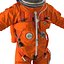 US Astronaut Wearing Advanced Crew Escape Suit ACES