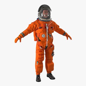 astronaut wearing advanced crew 3d 3ds