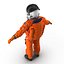 US Astronaut Wearing Advanced Crew Escape Suit ACES