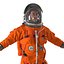 US Astronaut Wearing Advanced Crew Escape Suit ACES