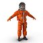 US Astronaut Wearing Advanced Crew Escape Suit ACES