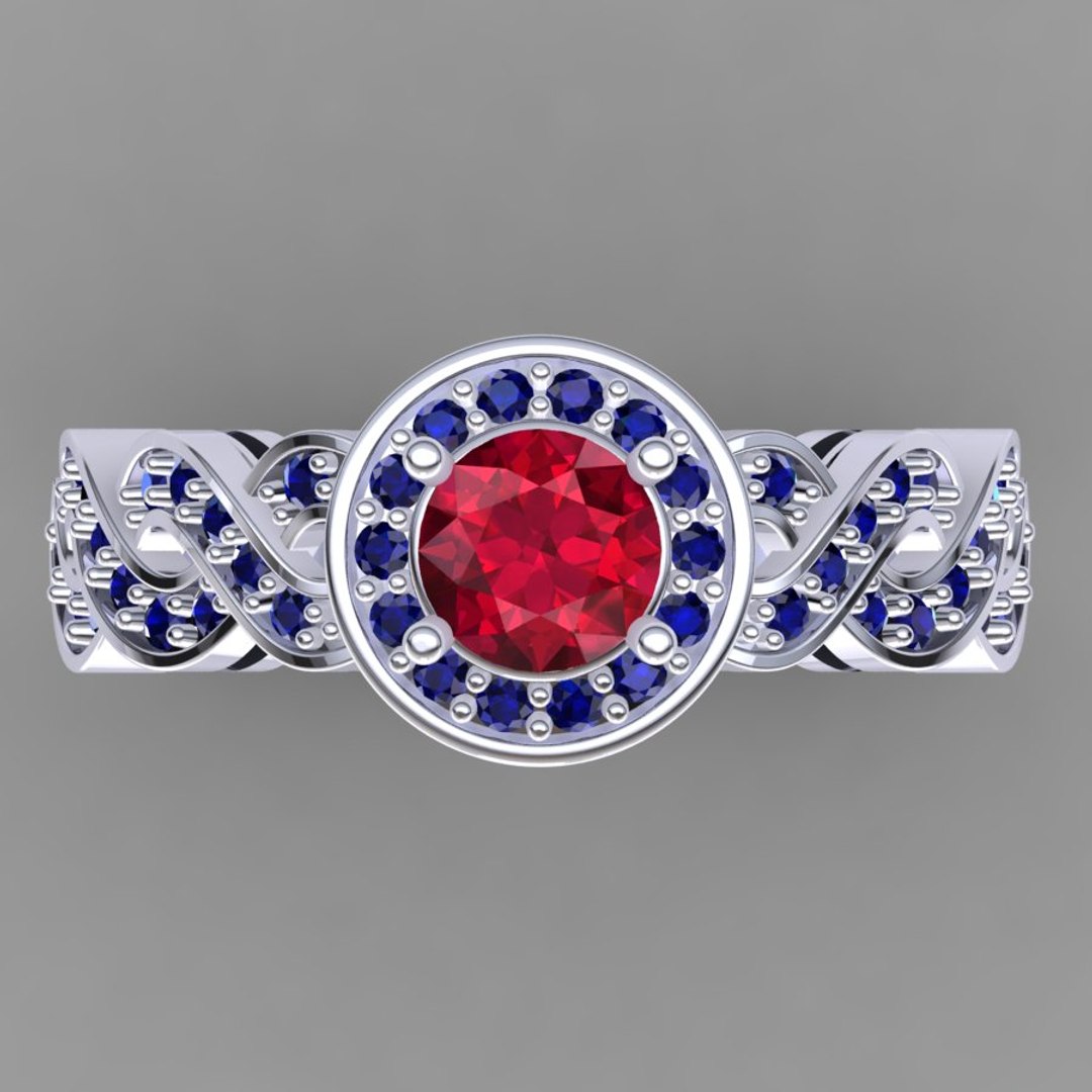 3d Model Designer Ring