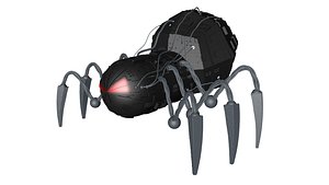 3D spider cyberpunk