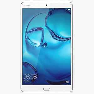 3d huawei mediapad m3 silver