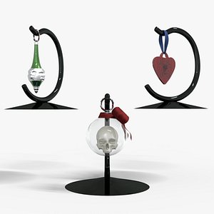 3D Gothic Christmas Tabletop Decoration