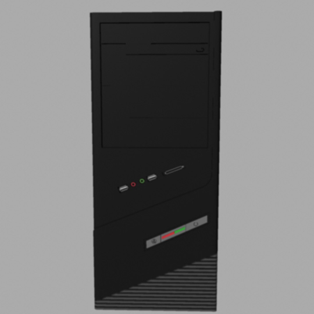 desktop computer tower 3d model