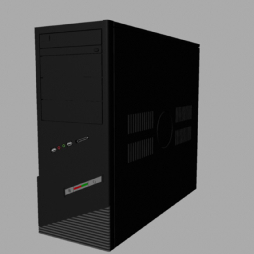 desktop computer tower 3d model