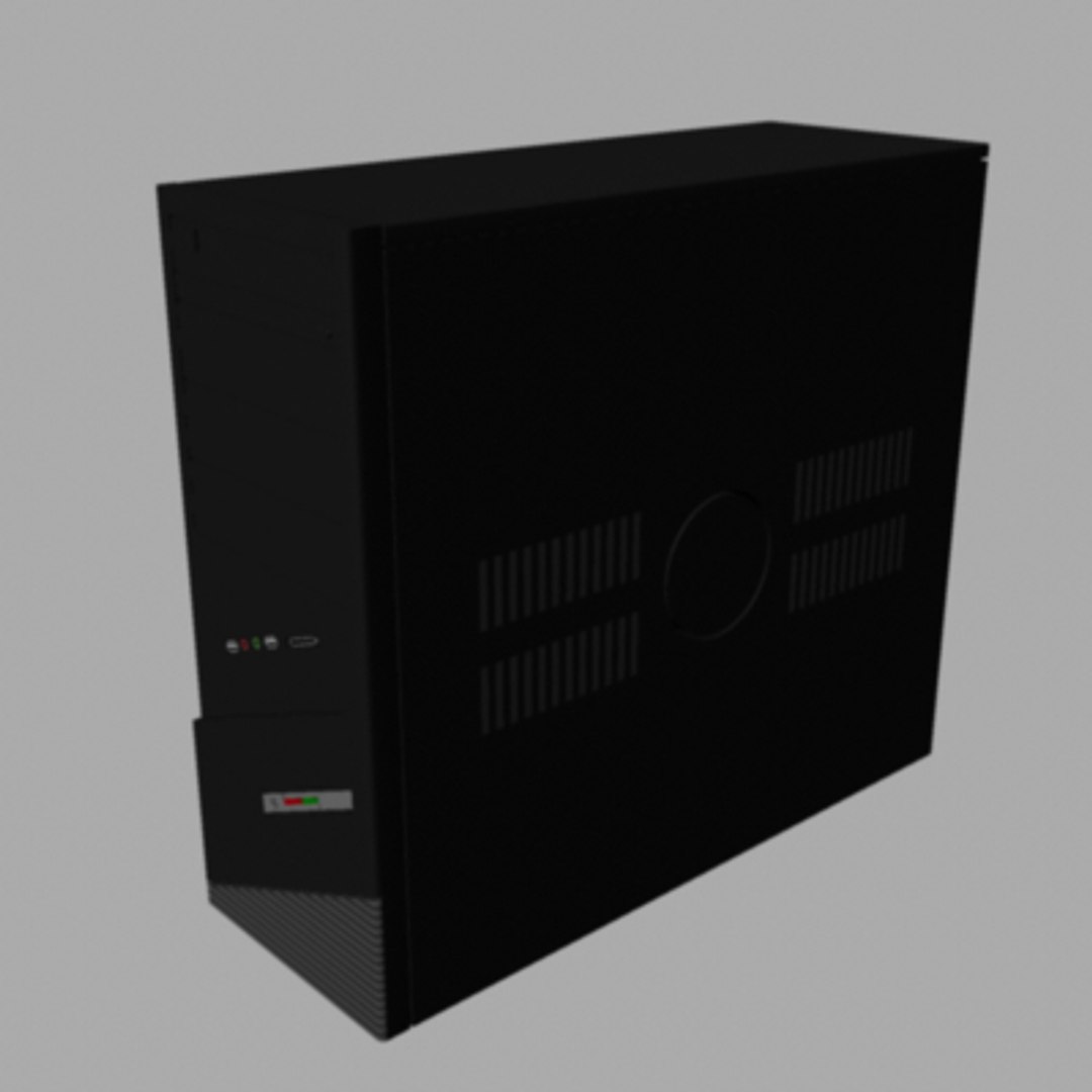 desktop computer tower 3d model
