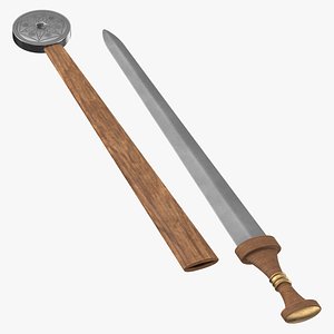 3D Roman Spatha Sword 02