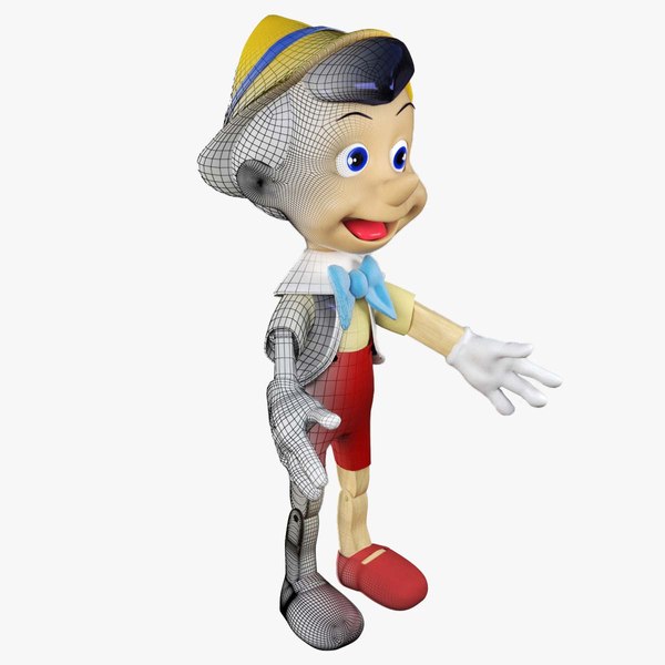 Disney Pinocchio 3D-Modell, manipuliert in 3Ds Max 3D-Modell ...