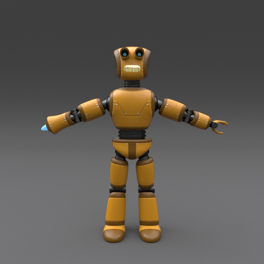 3ds Robot Rigged