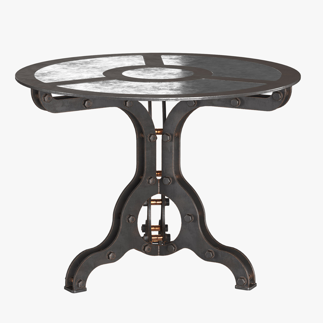 3D model rust end table - TurboSquid 1321910