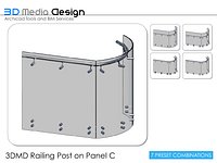 3DMD Railing Post on Panel C V4.6