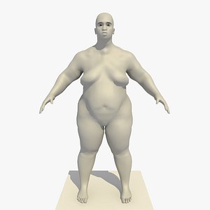 3d base mesh obese 25