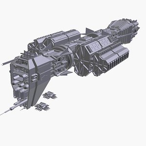 3d model babylon 5 omega destroyer