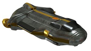 Space Ship Rough Metal