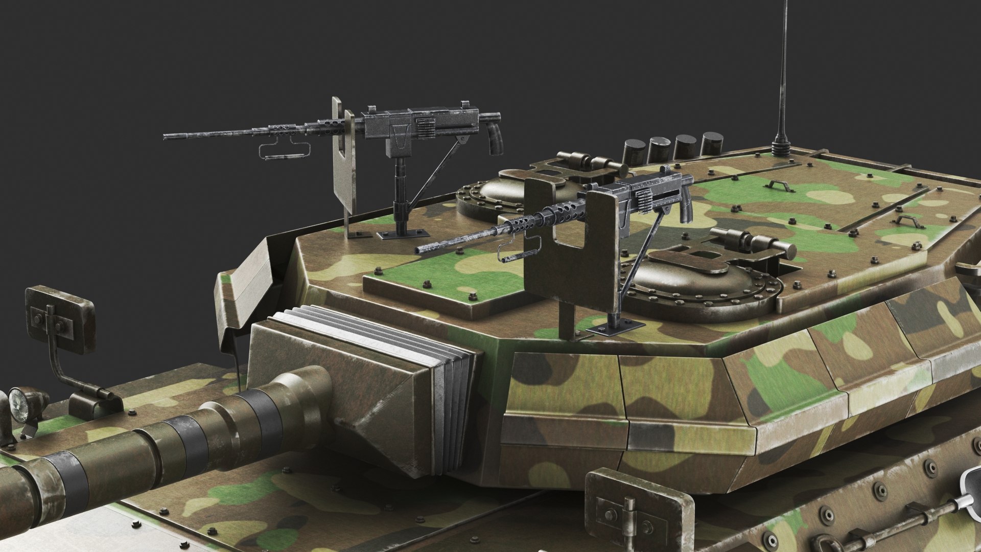 3D Detailed Military Tank Model - TurboSquid 2289657