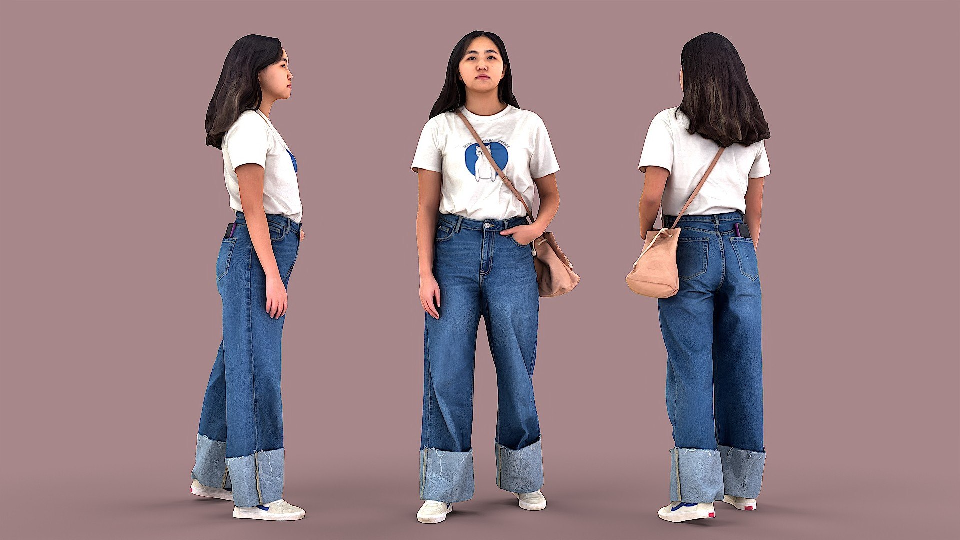 3D Moon Girl Model - TurboSquid 1854378