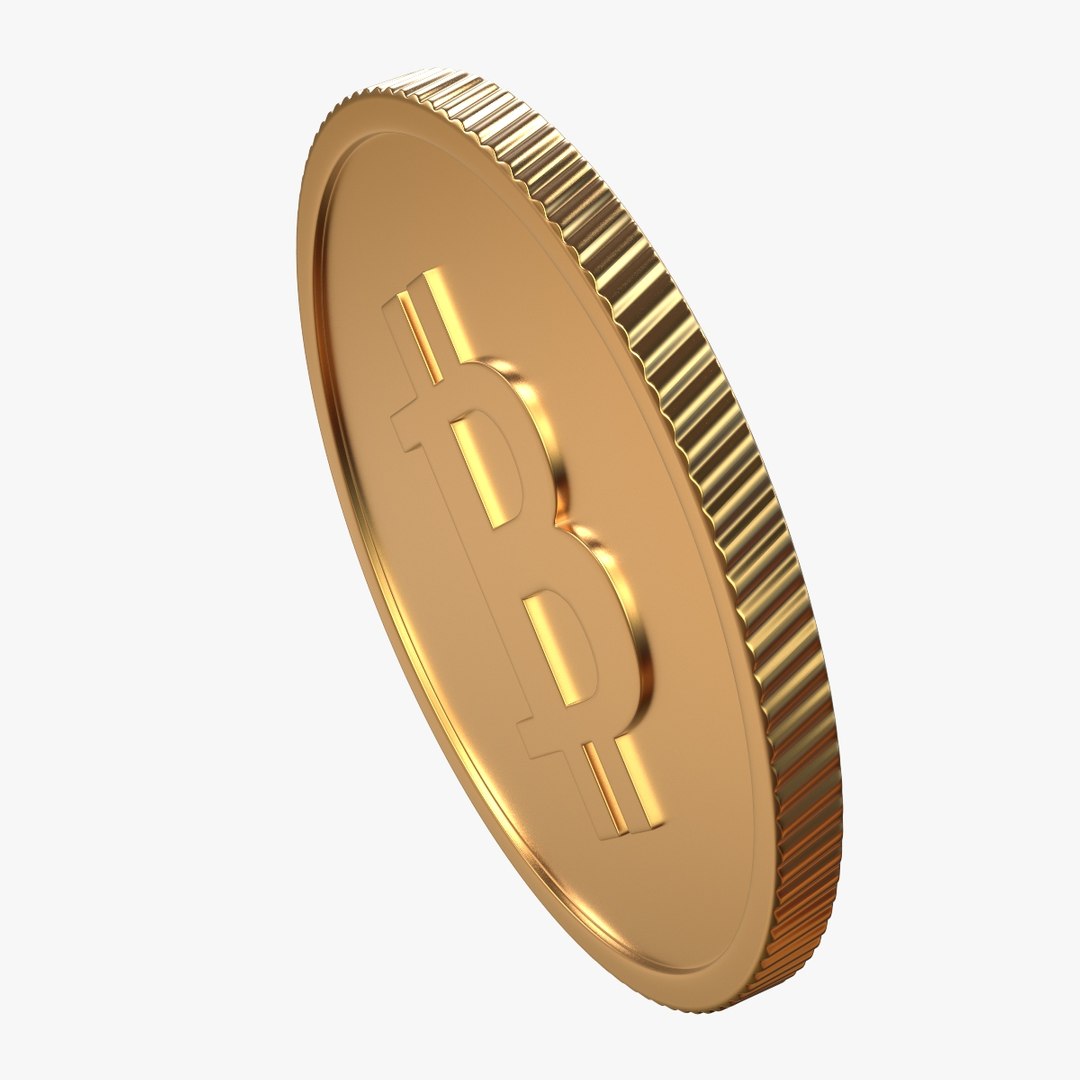3D Model Bitcoin Piece Symbol - TurboSquid 1235115