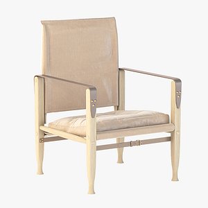 Natural Canvas KK47000 Safari Chair by Kaare Klint