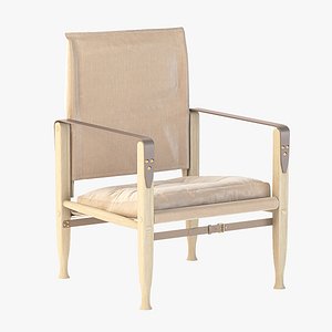 Natural Canvas KK47000 Safari Chair by Kaare Klint