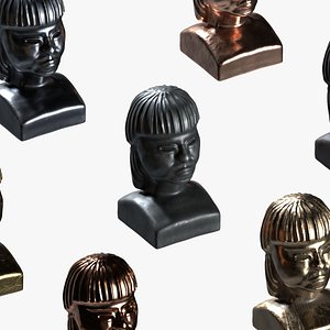 Exotic Ethnic Tribal Statue 3D model